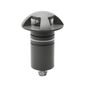 Preview: ISOLED LED Bodeneinbaustrahler, rund 4SIDE 60mm, schwarz, 12-24V, IP67, 3W, 60°, warmweiß