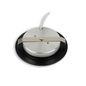 Preview: ISOLED LED Möbeleinbaustrahler MiniAMP schwarz, rund, 3W, 120°, 24V DC, warmweiß 3000K, dimmbar