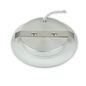 Preview: ISOLED LED Möbeleinbaustrahler Mini AMP ALU gebürstet, rund, 3W, 120°, 12V DC warmweiß 3000k, dimmbar
