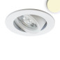 Preview: ISOLED LED Einbauleuchte Slim68 MiniAMP weiß, rund, 8W, 24V DC, warmweiß, nicht dimmbar