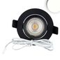 Preview: ISOLED LED Einbauleuchte Slim68 MiniAMP schwarz, rund, 8W, 24V DC, neutralweiß, nicht dimmbar