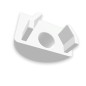 Preview: ISOLED Endkappe EC99 für Profil GROUND-IN12 weiß, rund, 1 STK