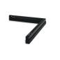 Preview: ISOLED Track48 Eckleuchte 90° horizontal schwarz, 20W, 48V DC, 3000K, CRI90, DALI dimmbar