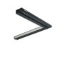 Preview: ISOLED Track48 Eckleuchte 90° vertikal schwarz, 20W, 48V DC, 3000K, CRI90
