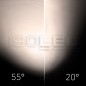 Preview: ISOLED 3-Phasen Schienen-Strahler fokussierbar, 24W, 20°-55°, schwarz matt, 4000K, DALI dimmbar