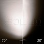 Preview: ISOLED 3-Phasen Schienen-Strahler fokussierbar, 42W, 20°-70°, schwarz matt, 4000K, CRI92, dimmbar