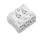 Preview: ISOLED Anschlussklemme 2x3-polig, 0,5-2,5mm², max. 450V/16A