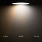 Preview: ISOLED LED Deckenleuchte UGR<19 2H, weiß, 60W-70W, rund, DN800, ColorSwitch 2700-3000-4000K, dimmbar
