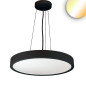 Preview: ISOLED LED Hängeleuchte DN400, weiß, UGR<19 2H, 20W-30W, ColorSwitch 2700-3000-4000K, dimmbar