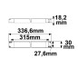 Preview: ISOLED LED CCT PWM-Trafo 24V/DC, 0-100W, 2 Kanal, ultraslim, Push/DALI-2 DT8 dimmbar, SELV