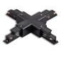 Preview: ISOLED 3-Phasen DALI X-Verbinder für Aufbauschiene, schwarz