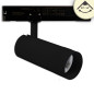 Preview: ISOLED 3-Phasen Schienen-Strahler fokussierbar, 24W, 20°-55°, schwarz matt, 2700K, dimmbar