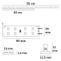 Preview: ISOLED LED T5/T8 Umrüstplatine 830, 55cm, MiniAMP, 88 LED, 24V, 9W, 170 lm/W, warmweiß, dimmbar