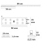 Preview: ISOLED LED T5/T8 Umrüstplatine 830, 85cm, MiniAMP, 136 LED, 24V, 14W, 170 lm/W, warmweiß, dimmbar