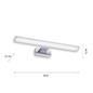 Preview: JUST LIGHT MATTIS LED Spiegelleuchte Neutralweiss 7W chrom 11132-17