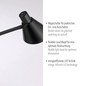 Preview: JUST LIGHT PIXIE LED Stehleuchte Warmweiss 4,5W schwarz 11249-18