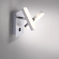 Preview: JUST LIGHT RICO LED Wandleuchte Warmweiss 4W 2-fach stahl 11276-55
