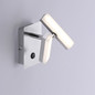 Preview: JUST LIGHT RICO LED Wandleuchte Warmweiss 4W 2-fach stahl 11276-55
