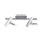 Preview: JUST LIGHT RICO LED Deckenleuchte Warmweiss 8W 4-fach stahl 11277-55