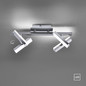 Preview: JUST LIGHT RICO LED Deckenleuchte Warmweiss 8W 4-fach stahl 11277-55