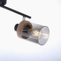 Preview: JUST LIGHT PASQUAL Wand- und Deckenleuchte E27 max.80W 2-fach schwarz 11312-18