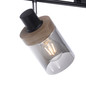 Preview: JUST LIGHT PASQUAL Deckenleuchte E27 max.160W 4-fach schwarz 11313-18