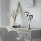 Preview: JUST LIGHT GERDA WIDOW Tischleuchte E14 max.50W 2-fach Holz-natur 11390-79