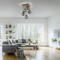 Preview: JUST LIGHT GERDA WIDOW Deckenleuchte E14 max.125W 5-fach Holz-natur 11395-79