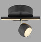 Preview: JUST LIGHT JARIK LED Deckenleuchte Warmweiss 6,1W 2-fach schwarz 11400-18