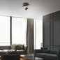 Preview: JUST LIGHT JARIK LED Deckenleuchte Warmweiss 6,1W 2-fach schwarz 11400-18