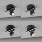 Preview: JUST LIGHT JARIK LED Deckenleuchte Warmweiss 6,1W 2-fach schwarz 11400-18