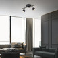 Preview: JUST LIGHT JARIK LED Deckenleuchte Warmweiss 7,4W 3-fach schwarz 11401-18