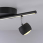 Preview: JUST LIGHT JARIK LED Deckenleuchte Warmweiss 7,4W 3-fach schwarz 11401-18