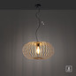 Preview: JUST LIGHT RACOON Pendelleuchte E27 max. 40W Holz-natur 11409-79