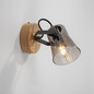 Preview: JUST LIGHT GERDA LANGSTRÖM Wand- und Deckenleuchte E14 max. 10W Holz-natur 11447-79