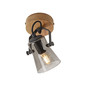 Preview: JUST LIGHT GERDA LANGSTRÖM Wand- und Deckenleuchte E14 max. 10W Holz-natur 11447-79