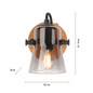 Preview: JUST LIGHT GERDA LANGSTRÖM Wand- und Deckenleuchte E14 max. 10W Holz-natur 11447-79