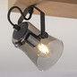 Preview: JUST LIGHT GERDA LANGSTRÖM Deckenleuchte E14 max. 20W 2-fach Holz-natur 11448-79