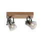 Preview: JUST LIGHT GERDA LANGSTRÖM Deckenleuchte E14 max. 20W 2-fach Holz-natur 11448-79