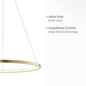 Preview: JUST LIGHT CIRCLE LED Pendelleuchte Warmweiss 29W gold 11524-12