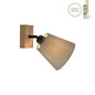 Preview: JUST LIGHT GERDA MICHEL Wand- und Deckenleuchte E27 max. 40W Holz-natur 11581-79