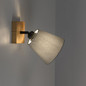 Preview: JUST LIGHT GERDA MICHEL Wand- und Deckenleuchte E27 max. 40W Holz-natur 11581-79