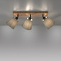 Preview: JUST LIGHT GERDA MICHEL Deckenleuchte E27 max. 40W 3-fach Holz-natur 11582-79