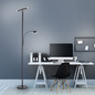 Preview: JUST LIGHT HANS LED Stehleuchte Warmweiss Dimmbar 25,5W 2-fach schwarz 11709-18