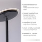 Preview: JUST LIGHT HANS LED Stehleuchte Warmweiss Dimmbar 25,5W 2-fach schwarz 11709-18