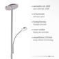 Preview: JUST LIGHT HANS LED Stehleuchte Warmweiss Dimmbar 25,5W 2-fach stahl 11709-55