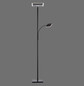 Preview: JUST LIGHT HANS LED Stehleuchte Warmweiss Dimmbar 25,5W 2-fach schwarz 11710-18