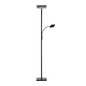 Preview: JUST LIGHT HANS LED Stehleuchte Warmweiss Dimmbar 25,5W 2-fach schwarz 11710-18