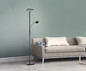 Preview: JUST LIGHT HANS LED Stehleuchte Warmweiss Dimmbar 25,5W 2-fach schwarz 11710-18