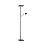 Preview: JUST LIGHT HANS LED Stehleuchte Warmweiss Dimmbar 25,5W 2-fach schwarz 11710-18